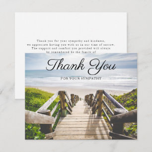 Beach Ocean Funeral Merci note
