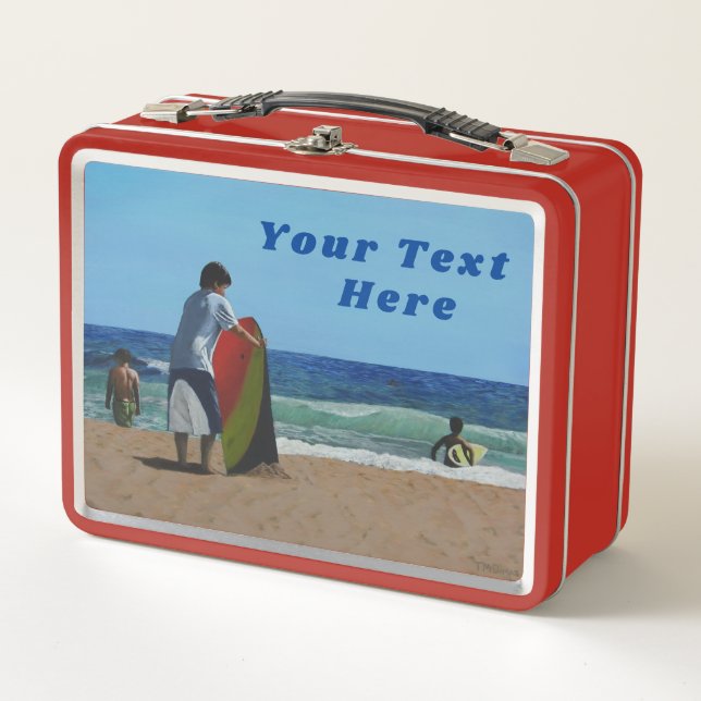 Beach / Ocean Lunch Box - Optional Personalization (Front)