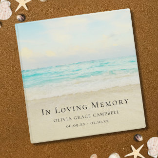 Beach Ocean Memorial or Funeral Binder