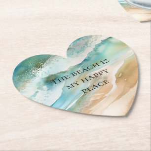 Beach Ocean Paper Coaster