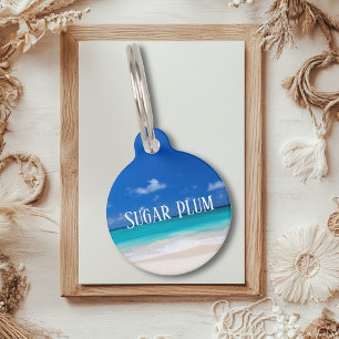 Beach Ocean Pet Dog Cat Lost Id Tag