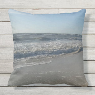Beach Ocean Print Throw Pillow