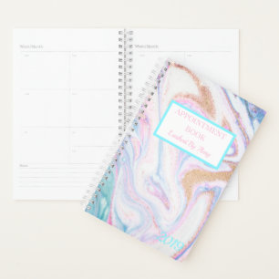 Beach Ocean Sand Marble Gold Glitter Watercolor Planner