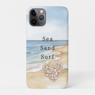 Beach Ocean Sea Shells Heart iPhone 11 Pro Case