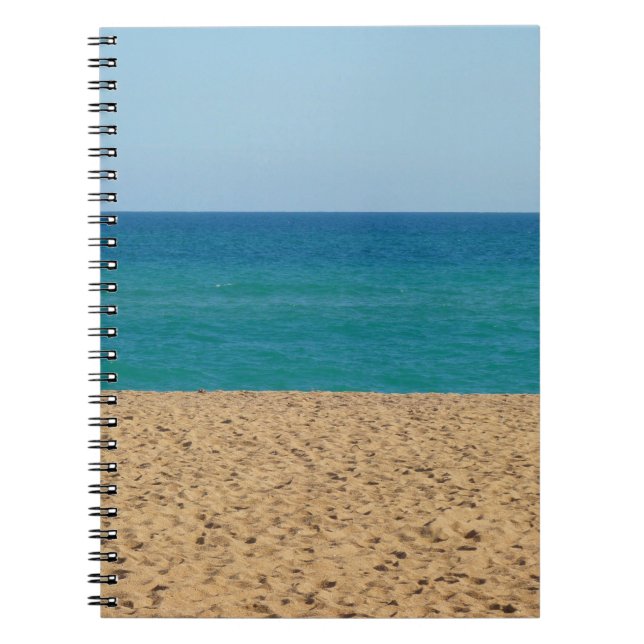 Beach, Ocean, Sky Notebook (Front)