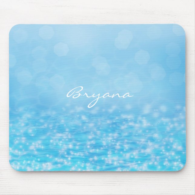 Beach Ocean Sparkling Water Sea Mouse Pad (Front)