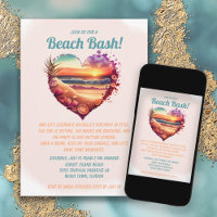 Beach Ocean Sunset Tropical Birthday