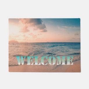 Beach, Ocean, Sunset  ,Welcome Doormat