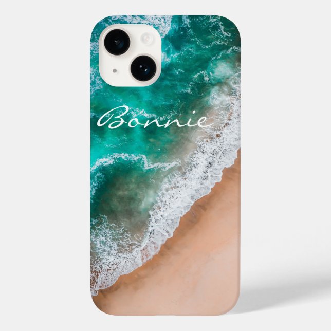 Beach ocean water on seashore sand tropical summer Case-Mate iPhone case (Back)