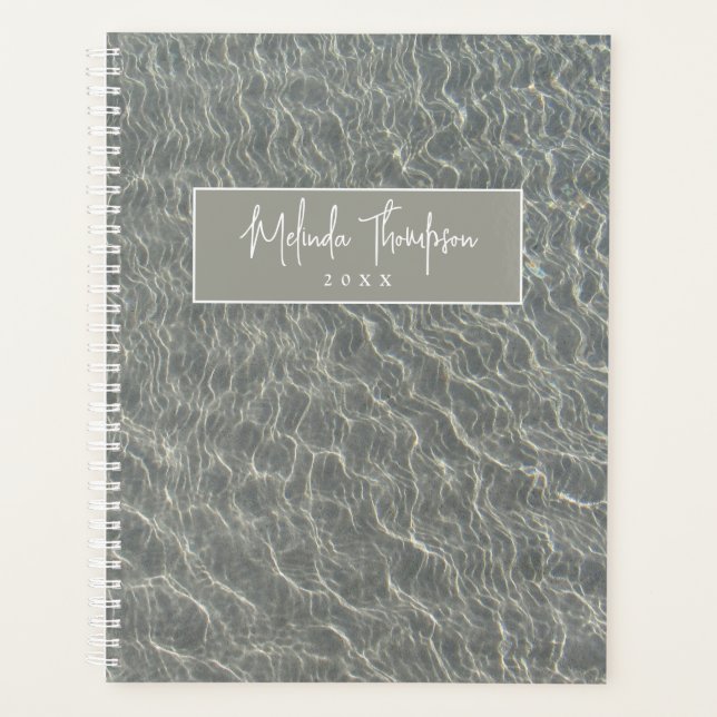 Beach Ocean Water Ripples & Sand Planner (Front)