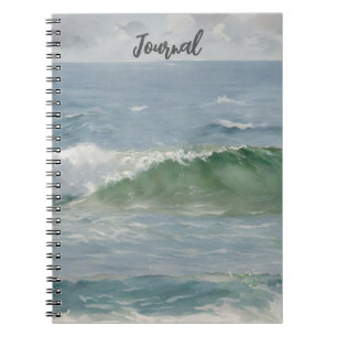 Beach Ocean Wave Art Pretty Journal