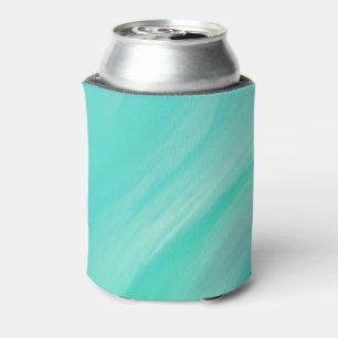 Beach Ocean Wave Fluid Marble Can Cooler