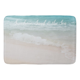 Beach Ocean Waves Bath Mat