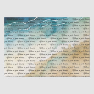 Beach Ocean Waves Tissue Paper