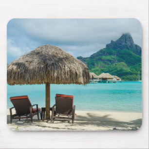 Beach on Bora Bora mousepad