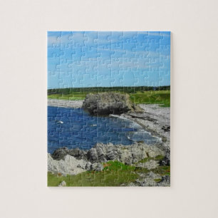 Beach on Coast of Newfoundland Canada Jigsaw Puzzle
