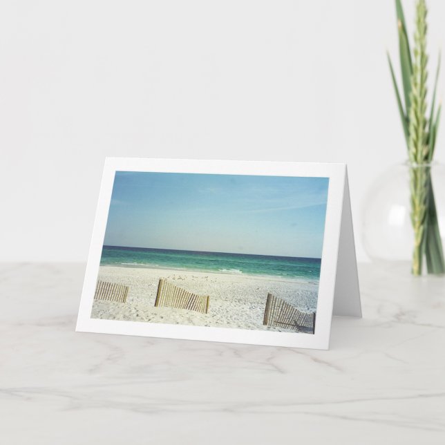 Beach on the Gulf of Mexico 1 Greeting Card (Front)