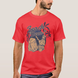 Beach or beer Hula Hawaii Summer Fun  T-Shirt
