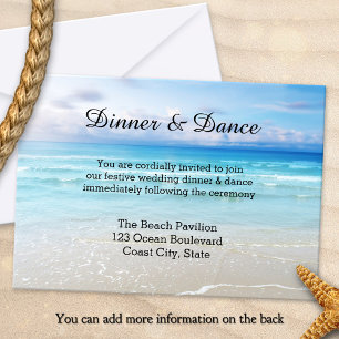 Beach or Destination Wedding Insert Invitation