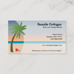 Beach or Oceanside Business Cards