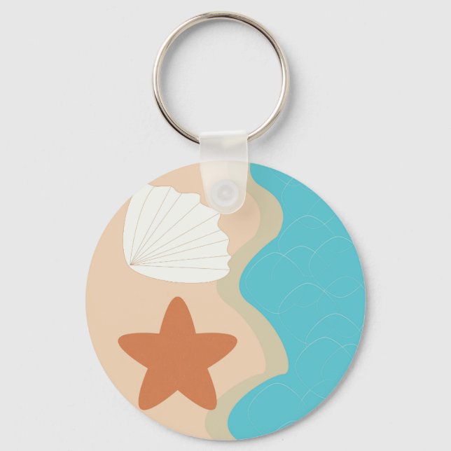 Beach or Seashore Keychain (Front)