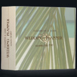 Beach Palm Leaves Wedding Binder<br><div class="desc">Beach wedding planner.</div>