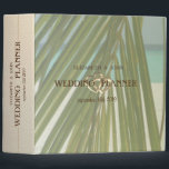 Beach Palm Leaves Wedding Binder<br><div class="desc">Beach wedding planner.</div>