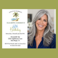 Beach Palm Tree 60th Birthday Photo