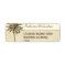beach palm tree address labels
