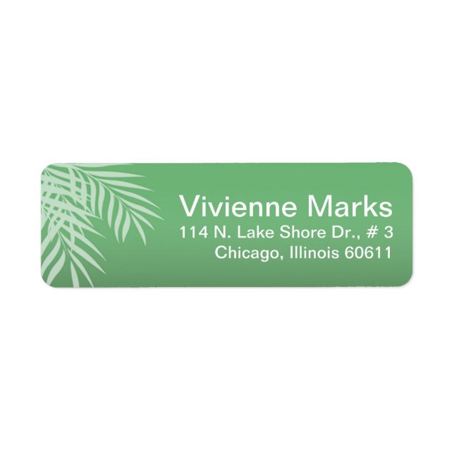 Beach Palm Tree Silhouette | jade (Front)