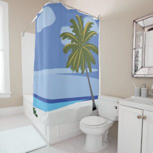 Beach Palm Tree Vacation Beach House