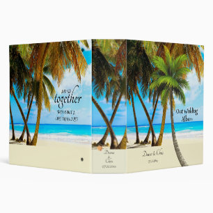 Beach, Palm Trees, Ocean  Binder