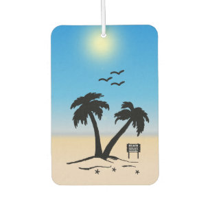 Beach Palm Trees Sunny Air Freshener