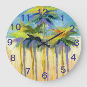 Beach Palms- clock