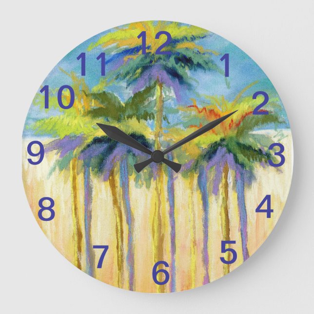 Beach Palms- clock (Front)