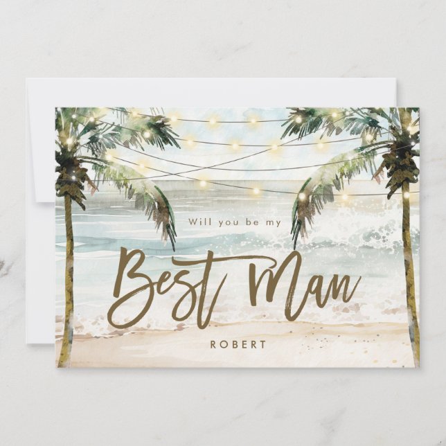 beach palms être ma meilleure carte de proposition (Devant)