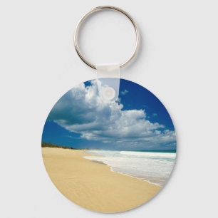 Beach Papohaku Molokai Hawaii Keychain