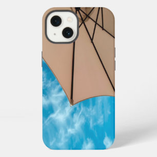 Beach party blues sun ocean umbrella pop colour iPhone 13 case