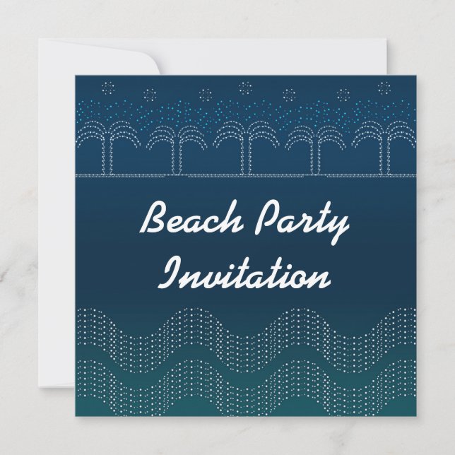 Beach Party - Card Invitation (Front)