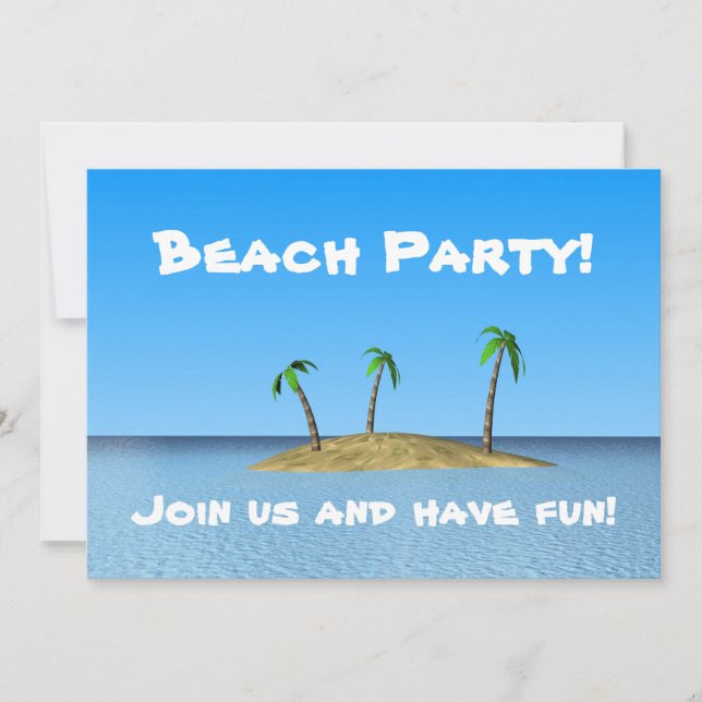 Beach Party! Invitation (Front)
