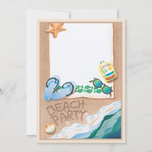 Beach Party © Invitation (Front)