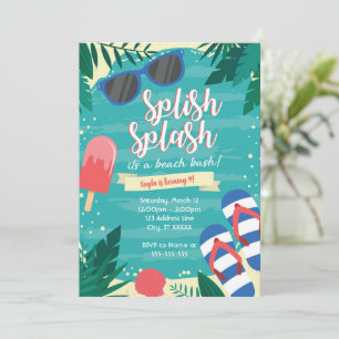 Beach Party Invitation