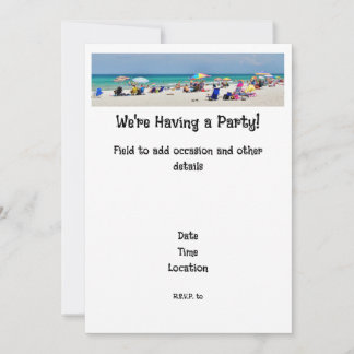 Beach Party Invitation