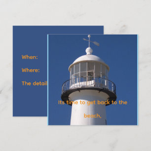 Beach Party Invitations