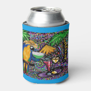 Beach Party Parrot Can Cooler