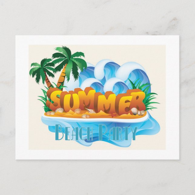 Beach Party Postcard (Front)