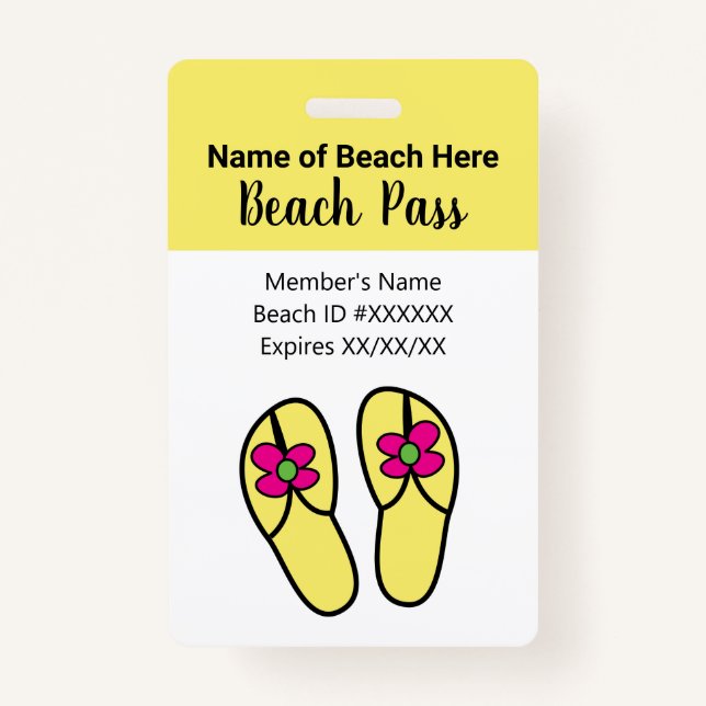 Beach Pass Badge (Front)