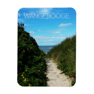 Beach Path, Sand Dunes, Wangerooge, East Frisia Magnet