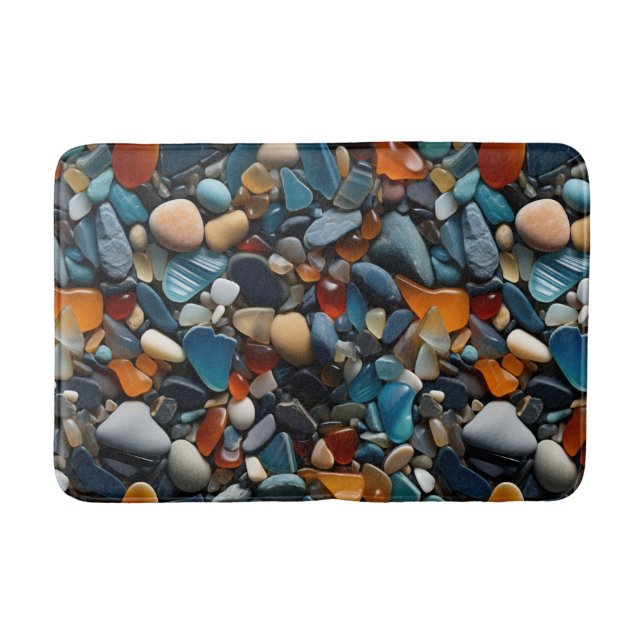Beach Pebbles Bath Mat (Front)