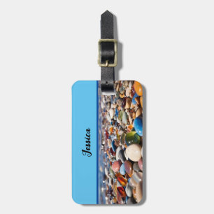 Beach Pebbles  Luggage Tag